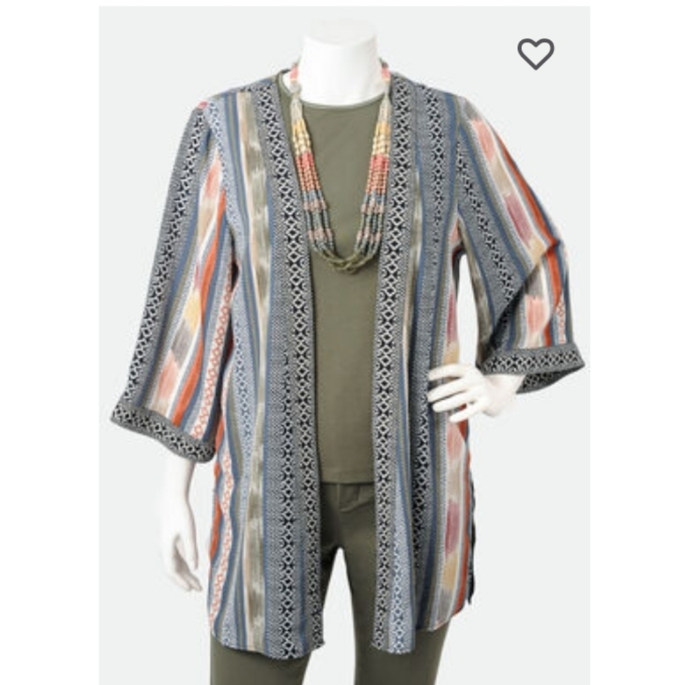 Christopher & Banks striped kimono
